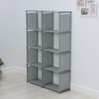 Стеллаж для хранения многофункциональный LaDо́m, 85&times;26&times;125 см, цвет серый
