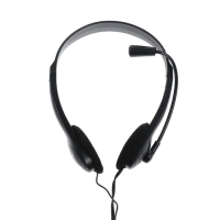 Наушники Ritmix RH-512M, компьютерные, микрофон, 105 дБ, 16 Ом, 3.5 мм, 1.8 м, черные