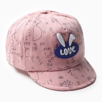 Кепка детская MINAKU "Love" розовый, р-р 48 Кепка детская MINAKU "Love" розовый, р-р 48