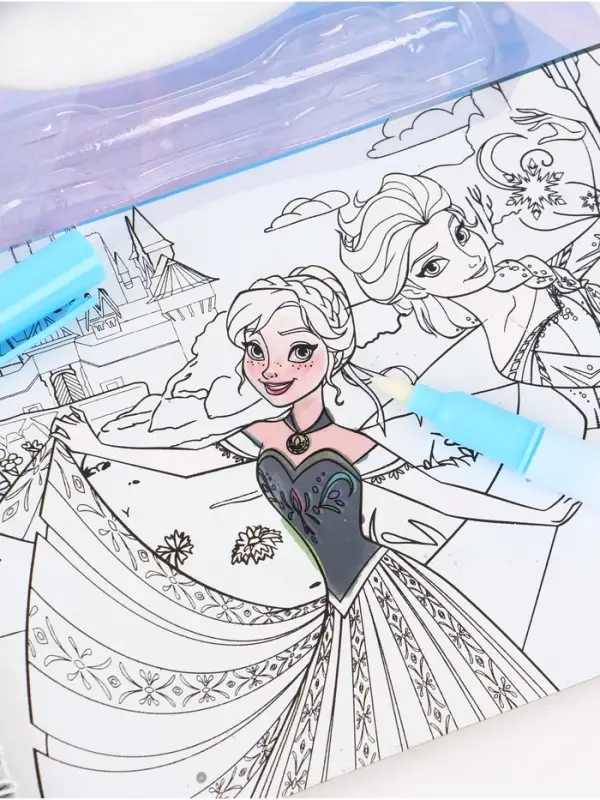 Раскраска водная многоразовая &laquo;Добавь воды&raquo;, с маркером, Холодное сердце