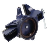 Тиски слесарные поворотные ТУНДРА, с наковальней, высокопрочный чугун ВЧ-40, 200 мм