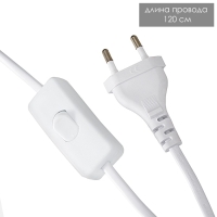 Лампа настольная "Дух" 1х40Вт Е14 белый 20х20х34см