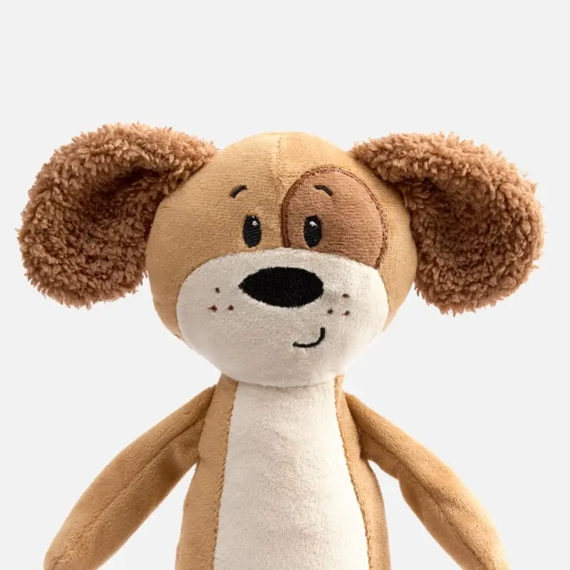 Мягкая игрушка Beastie Toys, собачка с белым шарфом