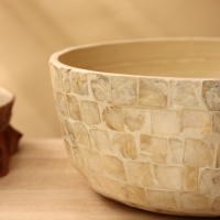 Салатник 25х25х12 см, бамбук