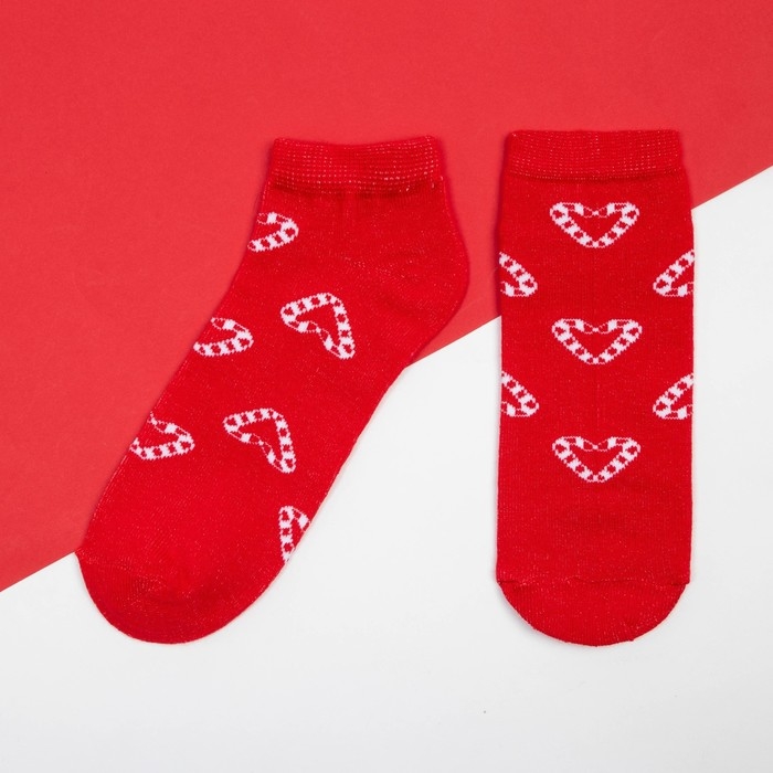 Носки новогодние женские KAFTAN "Сердечки" размер 36-39 (23-25 см)