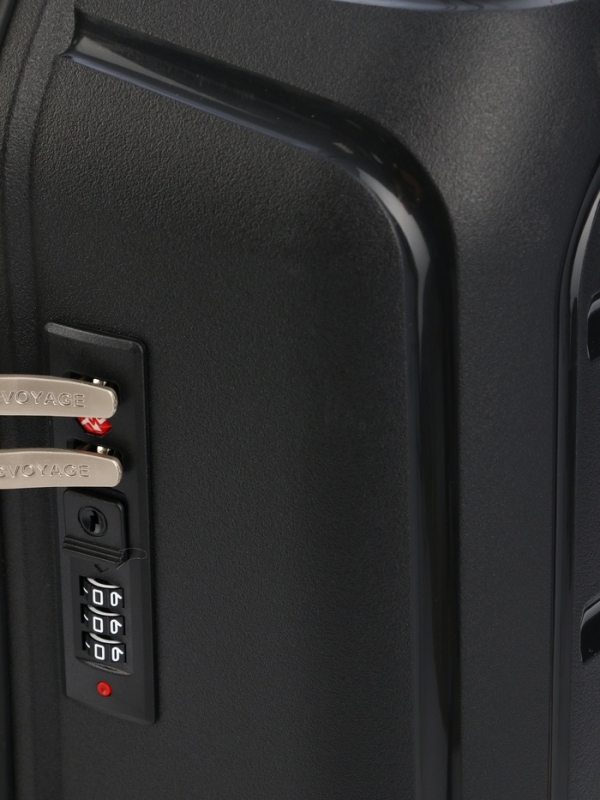 Чемодан 28", PP, 49*30*76, отд на молнии, код замок, 4 колеса, черный