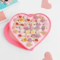 Кольцо детское &laquo;Выбражулька&raquo; нарисованные фрукты, форма МИКС, цветное, безразмерное