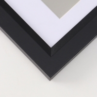 Фоторамка МДФ "Anna" 10х15 см,с паспарту (7х10 см), чёрный (пластиковый экран)