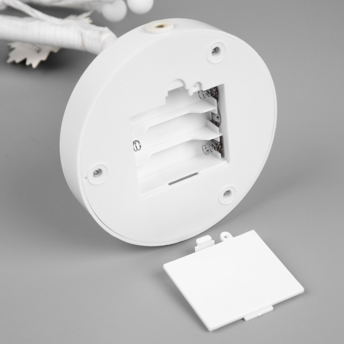 Светодиодный куст &laquo;Жемчужины&raquo; 45 см, 24 LED, постоянное свечение, батарейки ААх3 (не в комплекте), USB, свечение тёплое белое