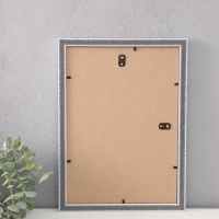 Фоторамка пластик "МИРАМ" 21х29,7 см (A4), белый, золото