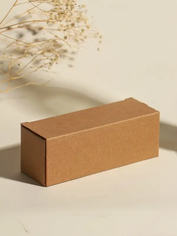 Свеча в вулканическом подсвечнике "Ящик" 3 хлопковых фитиля, белая 5,2х15х4,7 см