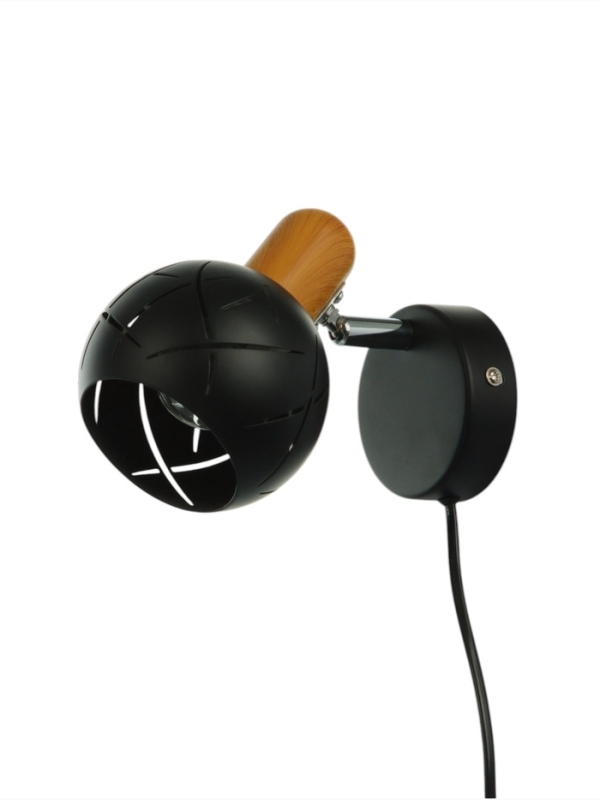 Спот "Алейда" 1хЕ14 40Вт черный 13х13х10 см