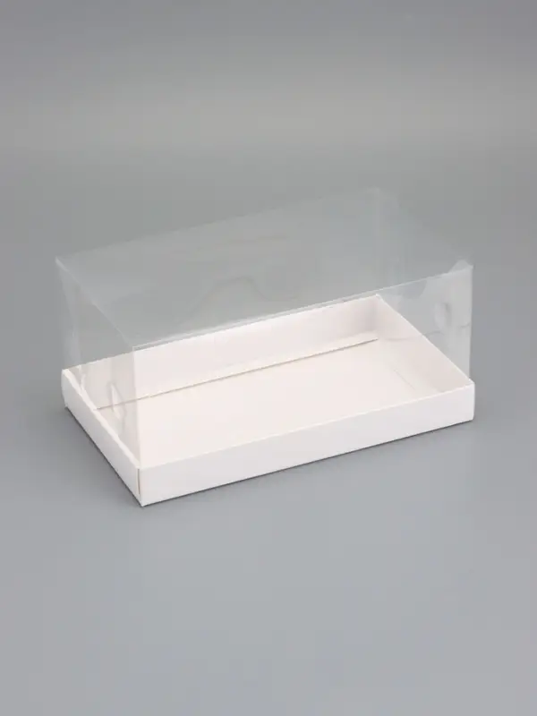 Кондитерская упаковка под рулет, белая, 25 x 15 x 12 см