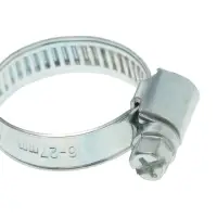 Хомут червячный ZEIN engr, несквозная просечка, диаметр 16-27 мм, ширина 9 мм, оцинкованный