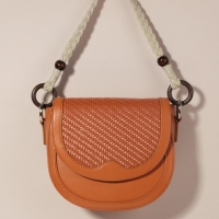 Ручки для сумки, 2 шт, вощёный шнур/дерево, 48 × 2 см, цвет бежевый Ручки для сумки, 2 шт, вощёный шнур/дерево, 48 × 2 см, цвет бежевый