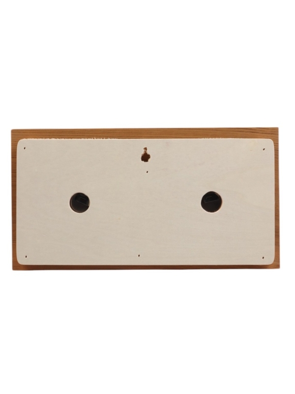 Термометр-гигрометр для бани и сауны, деревянный с корпусом из нержавеющей стали