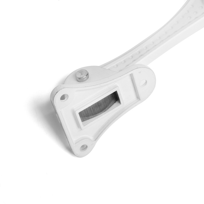 Фиксатор дверной Фиксатор дверной "АЛЛЮР" КН-130 WW, "козья ножка", белый