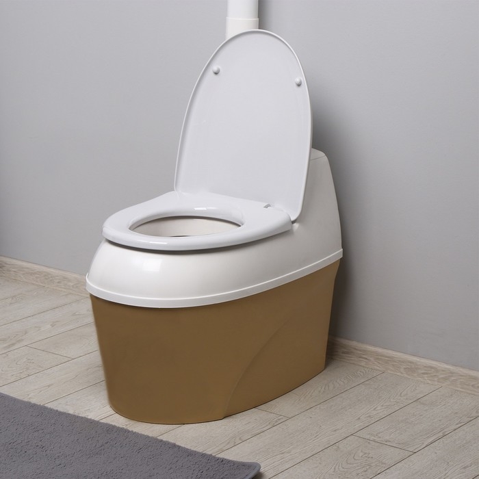 Биотуалет торфяной, 44 л, с ведром, торфом, вентиляцией и дренажом, &laquo;Piteco&raquo;