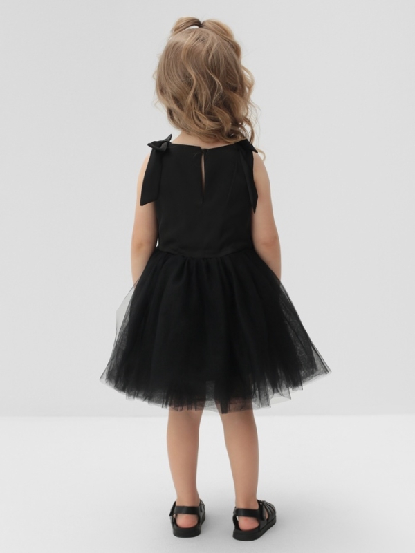 Платье нарядное детское MINAKU: PartyDress цвет чёрный, рост 122