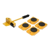 Набор для перемещения мебели ТУНДРА, пластиковые платформы, г/п до 150 кг, 5 предметов Набор для перемещения мебели ТУНДРА, пластиковые платформы, г/п до 150 кг, 5 предметов