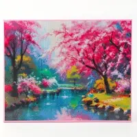 Алмазная вышивка полное заполнение "Природа", на раме, 40*50 см