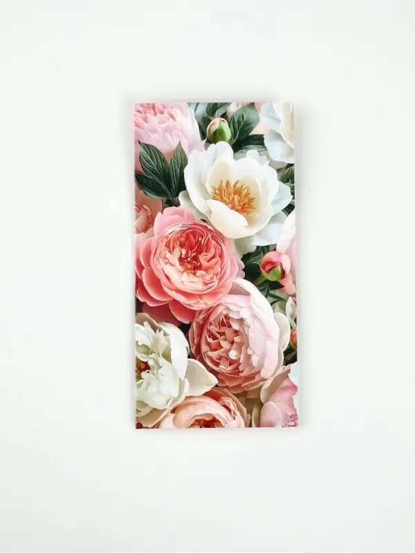 Конверт для денег &laquo;Пионы&raquo;, 16,5 &times; 8 см