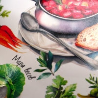 Кулинарный блокнот для записи рецептов А5, 48 л софт-тач &laquo;Борщ&raquo;