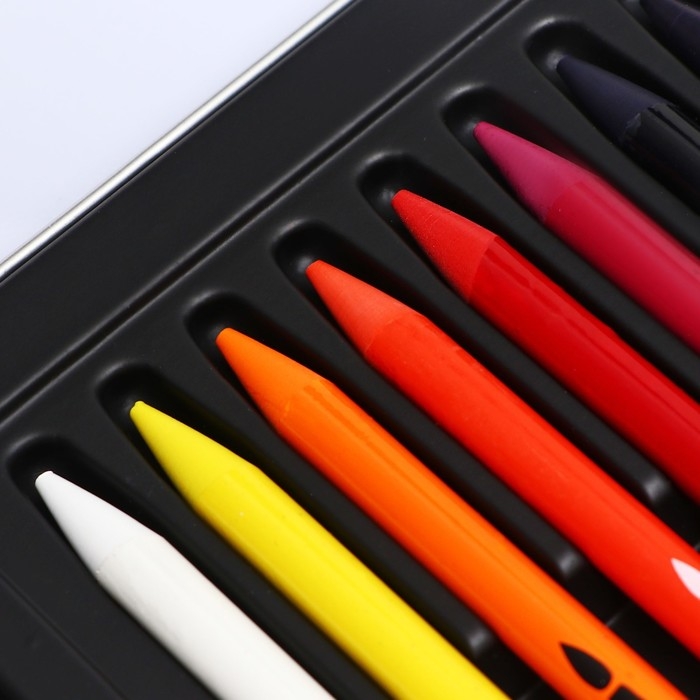 Карандаши цельнографитные, в металлической коробке, 16 цветов Карандаши цельнографитные, в металлической коробке, 16 цветов