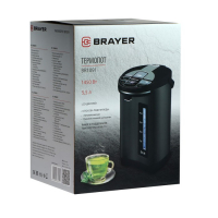 Термопот BRAYER BR1091, 1450 Вт, 5.5 л, регулировка t°, LCD дисплей, чёрный Термопот BRAYER BR1091, 1450 Вт, 5.5 л, регулировка t°, LCD дисплей, чёрный