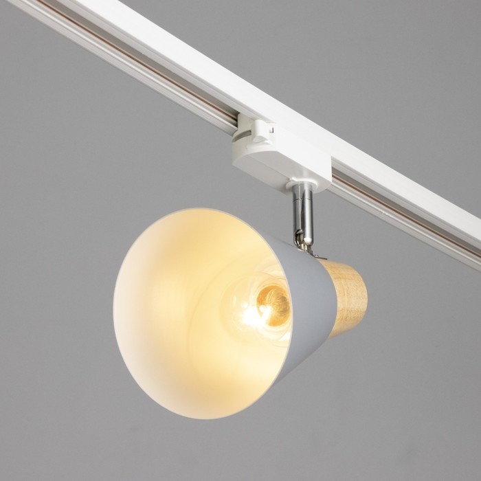 Светильник трековый "Паулина" Е27 40Вт серый 16х12х18см