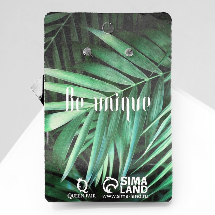 Серьги металл &laquo;Атмосфера&raquo; ромб мятый, цвет серебро