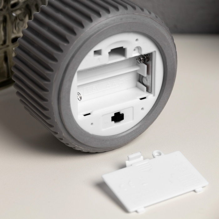 Светодиодная свеча &laquo;Интерьерная серая&raquo; 9.5 x 5 см, ААx2 (не в компл.), свечение тёплое белое