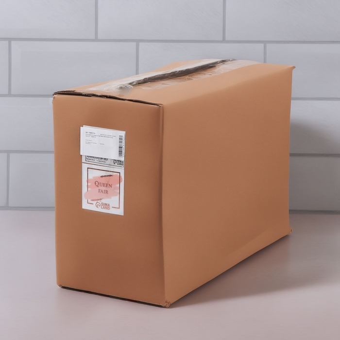 Органайзер для хранения, с ручками, 2 секции, 31 &times; 20 &times; 29 см, цвет зелёный/золотистый