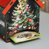 Новогодний чайный домик "С Новым годом" 10,5х9,5х12 см Новогодний чайный домик "С Новым годом" 10,5х9,5х12 см