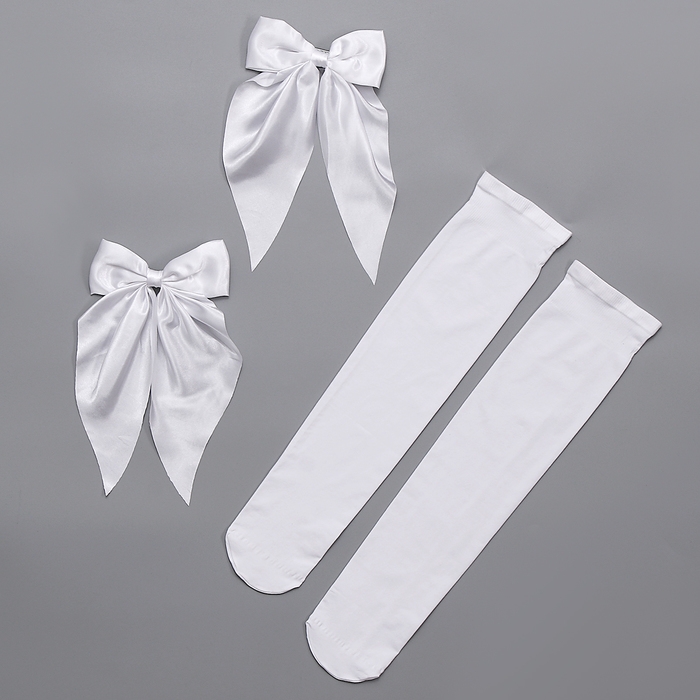 Карнавальный набор &laquo;Прекрасная выпускница&raquo;: банты 2 шт., гольфы