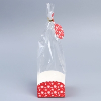 Пакет с коробкой &laquo;Новогодний подарок&raquo;, 9 х 9 х 35 см, Новый год
