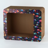 Когтеточка из картона с кошачьей мятой &laquo;Аквариум&raquo;