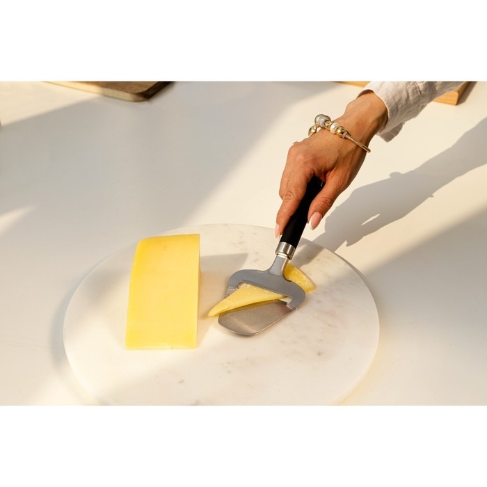 Нож для сыра Доляна Venus, 23&times;8 см, нержавеющая сталь, цвет чёрный