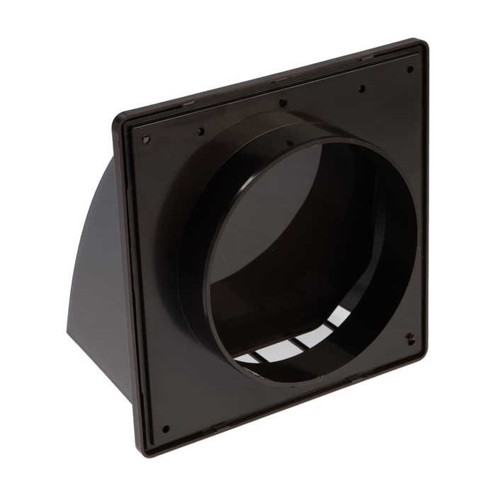 Выход стенной Выход стенной "ВИЕНТО" 125ВСП, 170 х 170 мм, d=125 мм, с обратным клапаном, коричневый