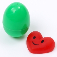 Антистресс сквиш мялка с сюрпризом &laquo;Сердце&raquo; в яйце, в шоубоксе