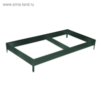Грядка оцинкованная, 295 &times; 100 &times; 15 см, тёмно-зеленая, Greengo