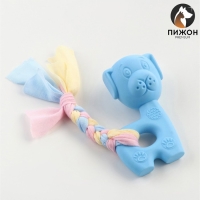 Игрушка жевательная Пижон Premium "Щенок", 10 х 6 х 3,5 см, голубая Игрушка жевательная Пижон Premium "Щенок", 10 х 6 х 3,5 см, голубая