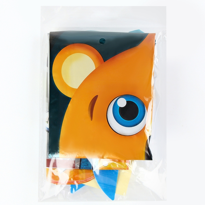 Набор шаров &laquo;Медвежонок в космосе&raquo;, латекс, фольга, 9 шт.