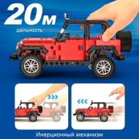 Конструктор инерционный &laquo;Внедорожник&raquo;, 317 деталей