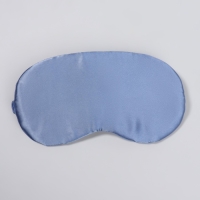 Маска для сна &laquo;ШЁЛК&raquo;, 19 &times; 10 см, резинка одинарная, цвет тёмно-синий