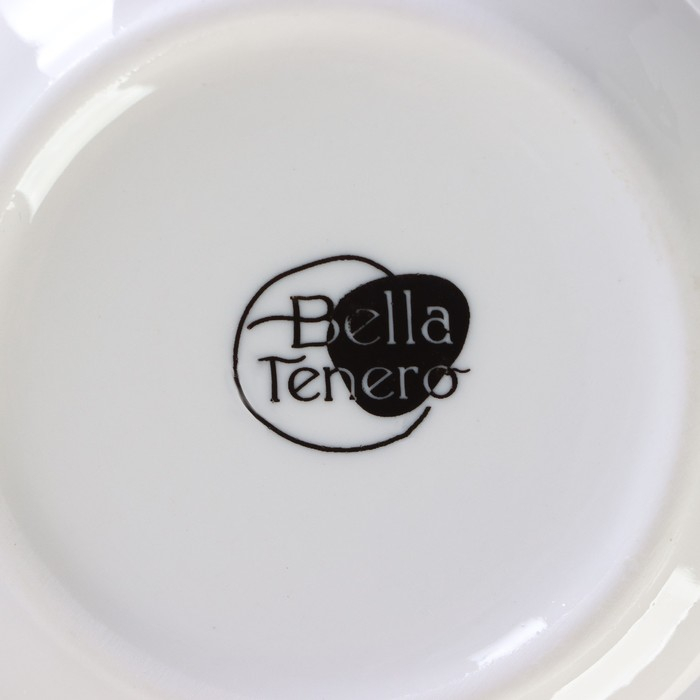 Набор фарфоровый для специй BellaTenero &laquo;Кракле&raquo;, 3 предмета: солонка 100 мл, перечница 100 мл, сахарница с ложкой 350 мл, цвет белый