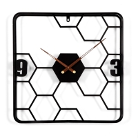 Часы настенные интерьерные большие, Лофт, "Соты", бесшумные, 58 х 58 см Часы настенные интерьерные большие, Лофт, "Соты", бесшумные, 58 х 58 см