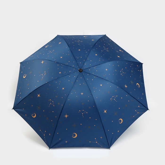 Зонт женский механический &laquo;Космос&raquo;, 8 спиц, d=95, цвет тёмно-синий