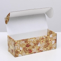 Коробка подарочная новогодняя складная &laquo;Новогодний&raquo;, 12 х 33,6 х 12 см, Новый год