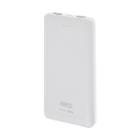 Внешний аккумулятор BYZ W3, 10000 мАч,  2 USB, 1 Type-C, 2.1 А, PD, белый